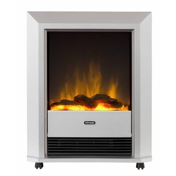 Dimplex 2kW Optiflame Portable Electric Fire Lee Silver