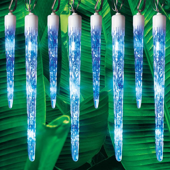 Lytworx Blue Solar Giant Icicle Lights - 24 Pack