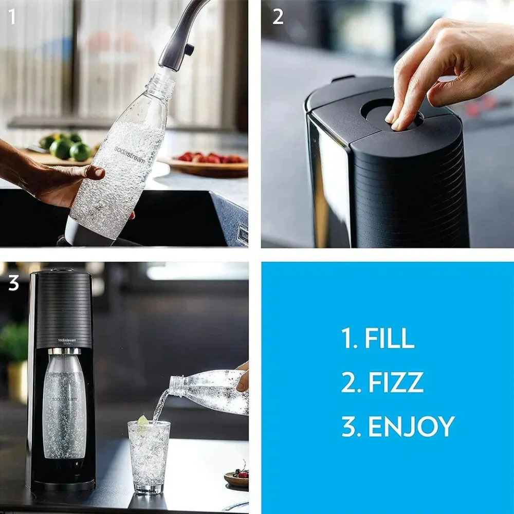 SodaStream Terra Sparkling Water Maker with Soda Carbonating Bottle