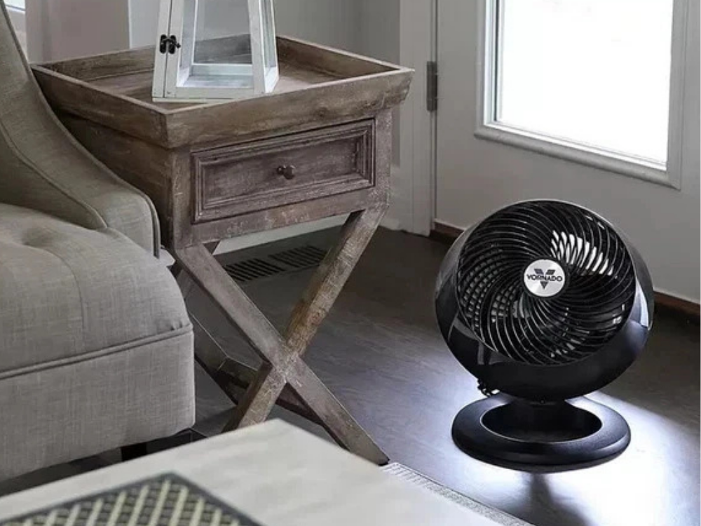 Vornado 660 Floor Fan – Whole Room Air Circulator in Gloss Black