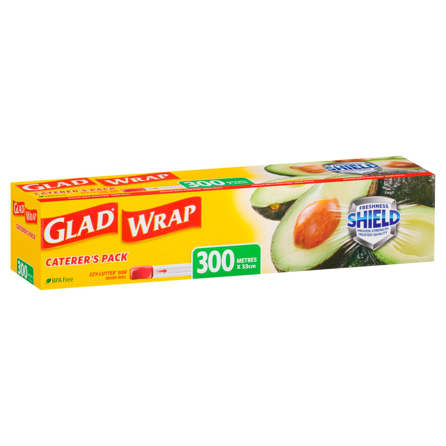 Glad Wrap, 300 Metre Clear Cling Wrap, BPA-Free, Microwave Ready, 300m x 33cm, 1 Count