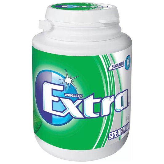 Wrigley's Extra Sugarfree Spearmint Gum 6 x 64g Bottles