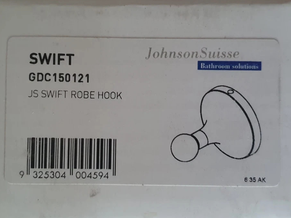 Swift Double Robe & Towel Hook – Chrome