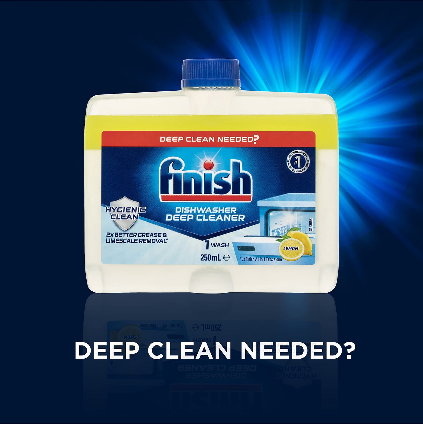 Finish Dishwasher Cleaner, Lemon Sparkle