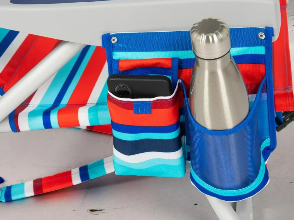 2x Tommy Bahama Backpack Cooler Chairs with Storage Pockets