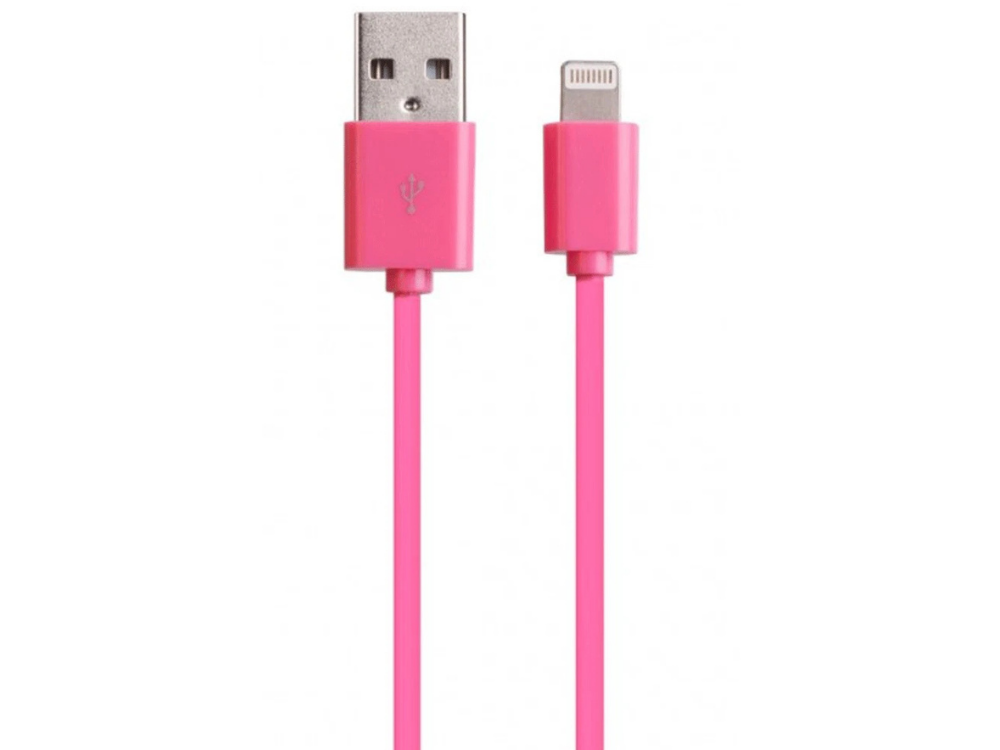 Laser 2m USB-A Charging Cable for iPhone, iPad, AirPods – Pink