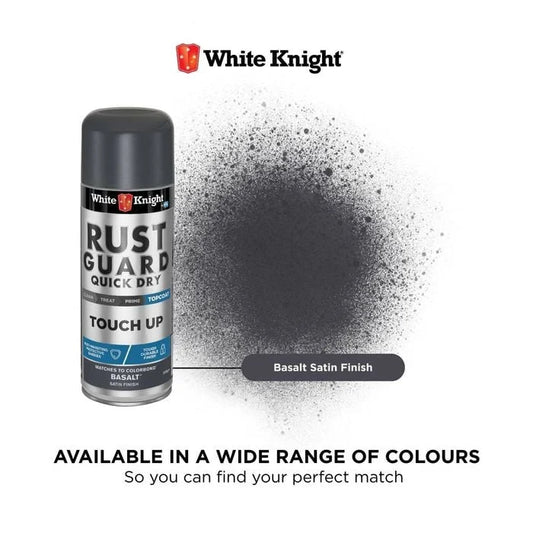 White Knight Rust Guard 300g Basalt Touch Up Spray Paint Satin Finsih
