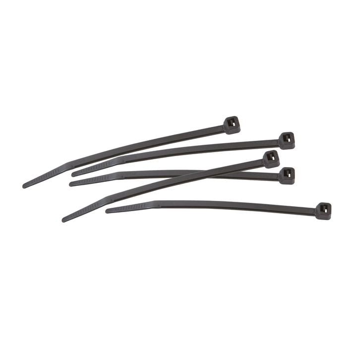 Crescent 200 x 4.6mm Black Cable Ties - 100 Pack