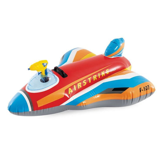 Intex Jet Fighter Ride-On Pool Float Inflatable Water Gun Plane 117cm