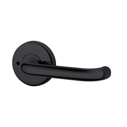 Lockwood 63mm Matt Black Velocity Gidgee Privacy Leverset
