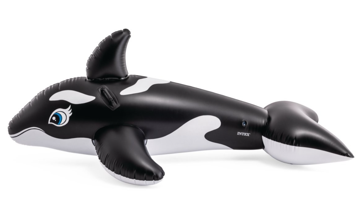 Intex Inflatable Floating Whale Ride On Swimming Pool Giant Toy Kids 3y+
