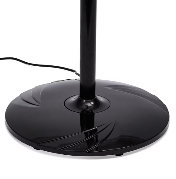 50cm Black Pedestal Fan with Remote Control Tilt Adjustable Oscillating 5 Blades