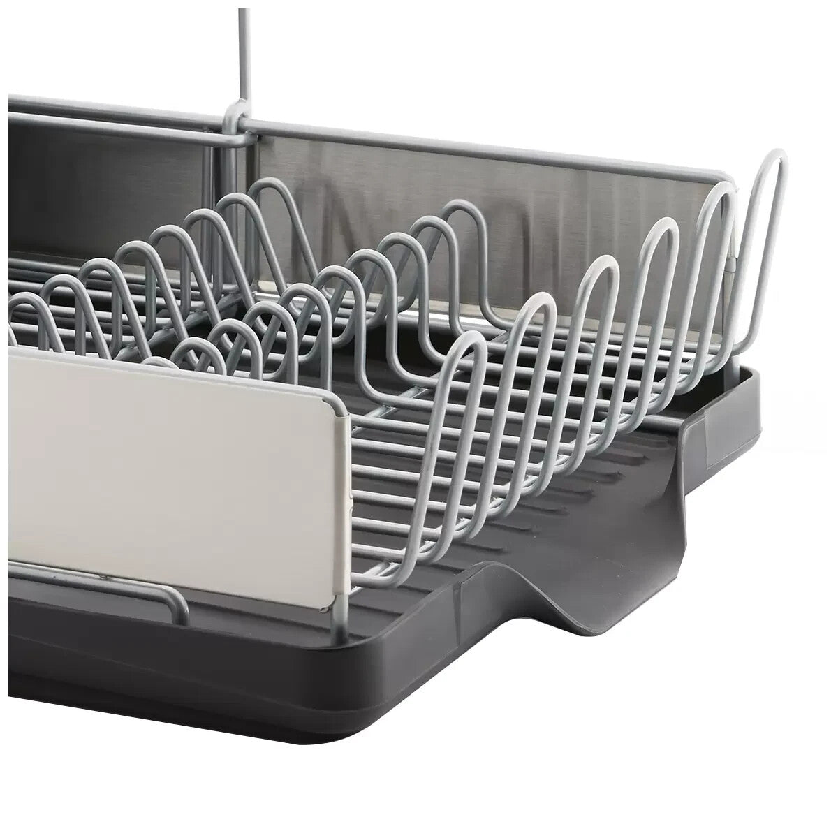 Sabatier Compact Dish Rack Drying Plates Cup Holder Tray Drainer Organiser