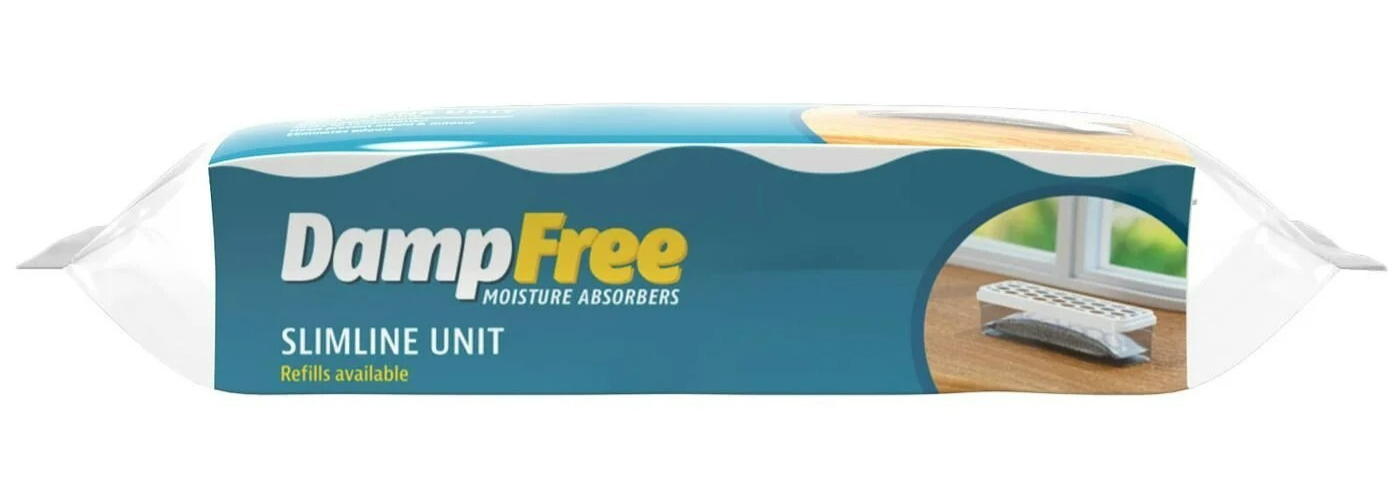 2 x DampFree Slimline Moisture Absorber Prevents Mould Mildew Odor Fungus 350mL