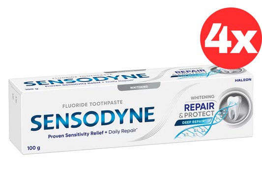 Sensodyne Repair And Protect Whitening Sensitive Teeth Pain Deep 4 x 100g