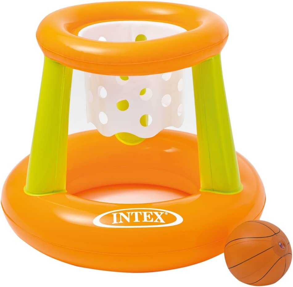 Intex Floating Basketball Hoop Inflatable Outdoor Pool Game Kids Play Summer Toy