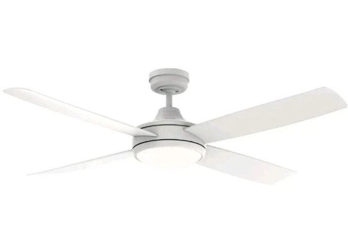 Mercator Ceiling Fan With Light Grange ABS 4 Blade Modern Warm White 132cm