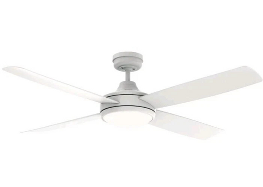 Mercator Ceiling Fan With Light Grange ABS 4 Blade Modern Warm White 132cm