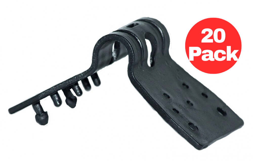 Coolaroo 32 x 80mm Shadecloth Butterfly Clips Net Attachment Clip Black 20 Pack