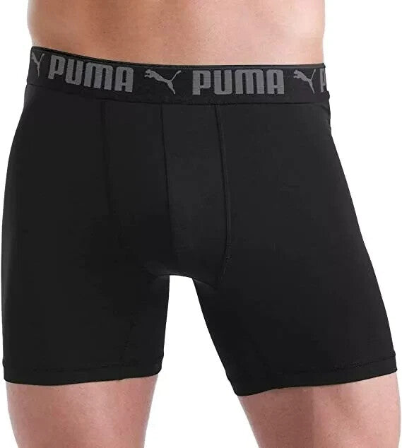Puma Mens Boxer Brief Sport Luxe Performance Athletic Underwear XL 5 Pack
