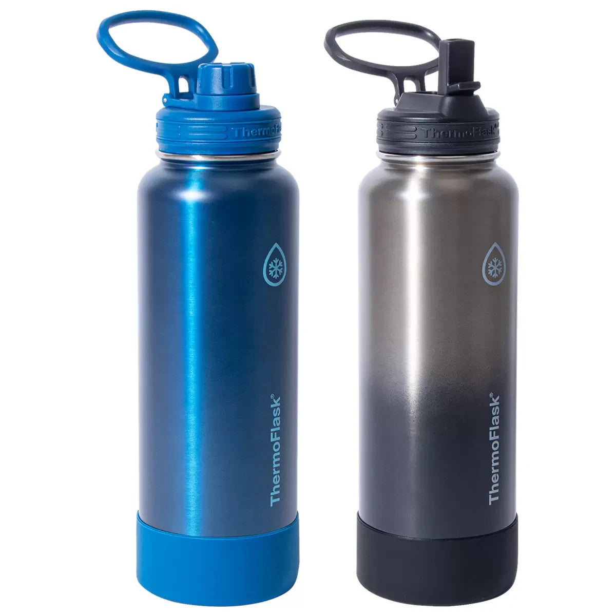 2x ThermoFlask Insulated Water Bottle Stainless Steel Double Wall Vacuum 1.2L
