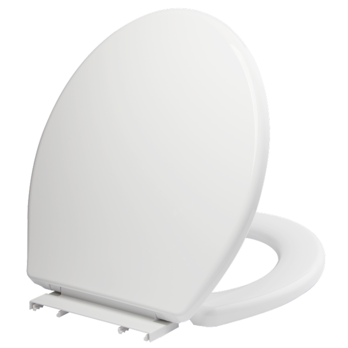 Estilo Toilet Seat Cover Soft Close Bathroom Round Shape Adjustable White