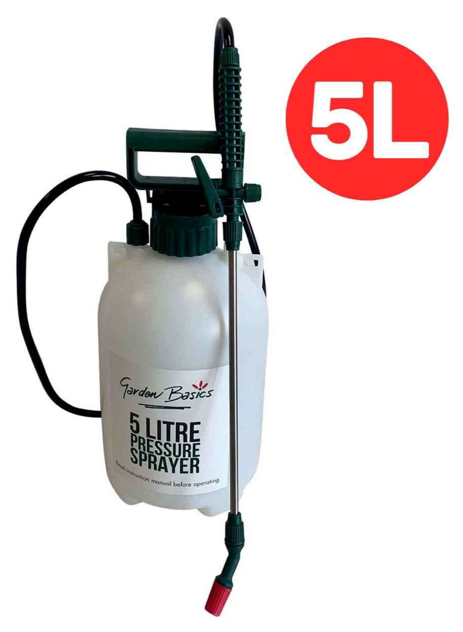 Garden Basics 5L Garden Pressure Sprayer Kit Chemical Pump High Pressure Spray