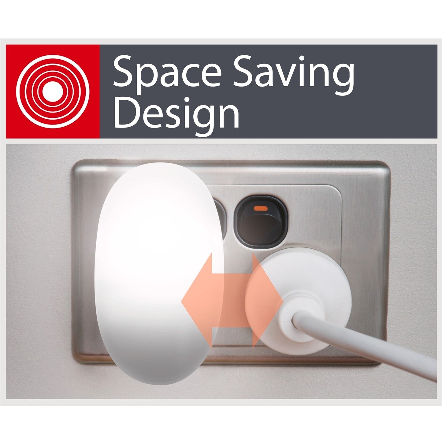 Arlec Mini Plug in Nightlight Bedroom Stairs Hallway Led Night Light 3 Pack