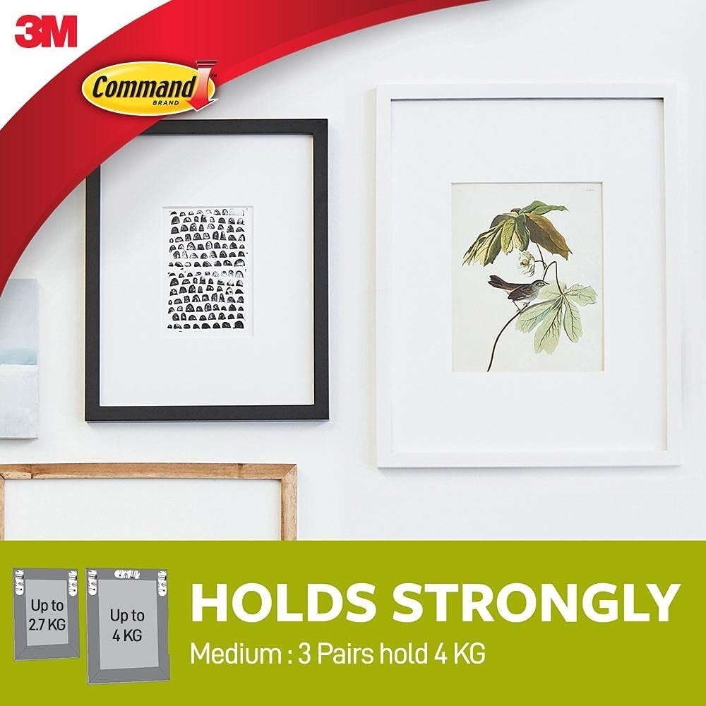 3M Command Picture Hanging Strips Damage Free Frame Wall  Adhesive Strip