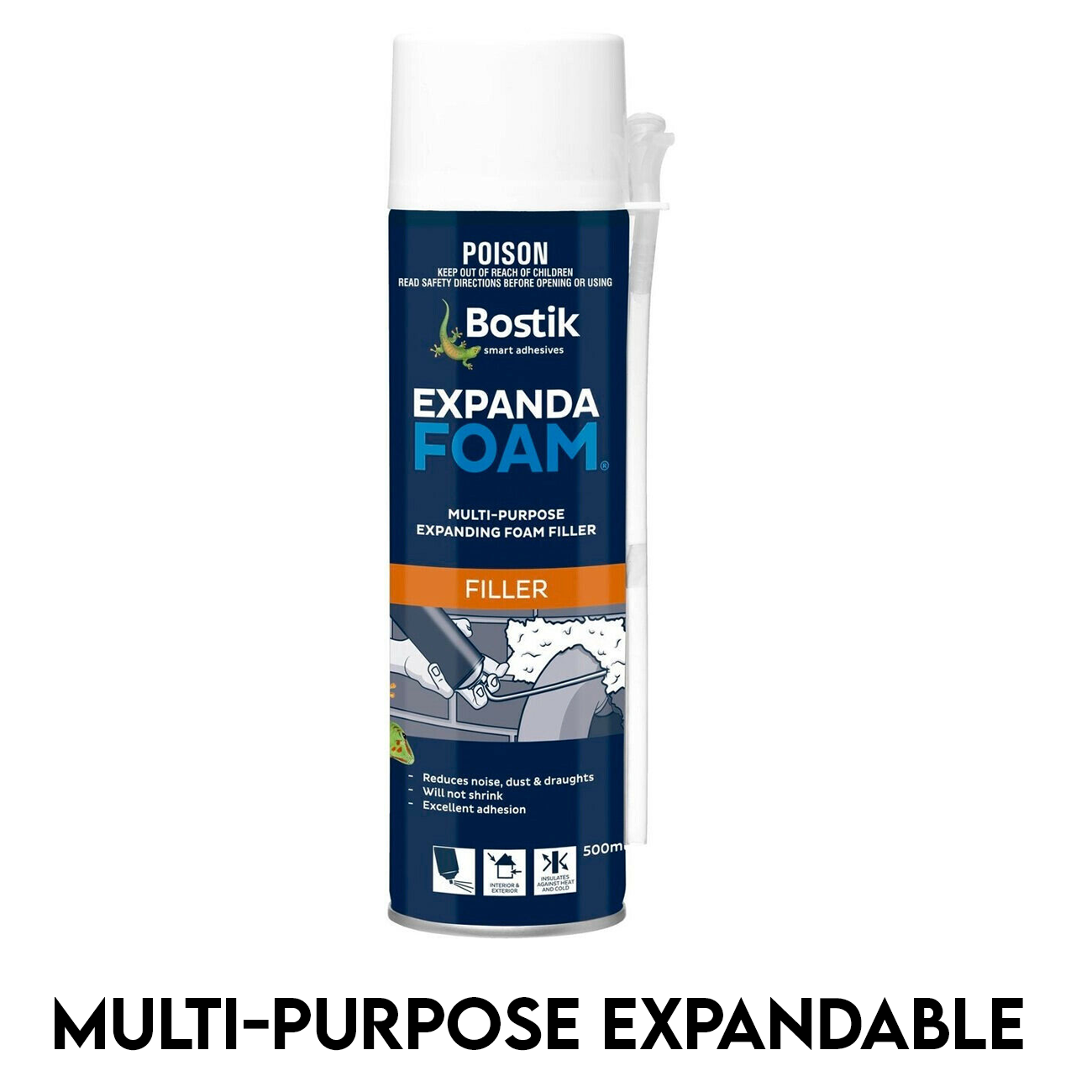 Bostik Expanda Foam 500ml Expanding Foam Multi Purpose Filler Adhesive Seals