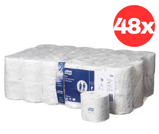 Tork Bath Tissue Roll Soft 2 Ply Toilet Paper Bulk White Paper Tissues 48 Rolls