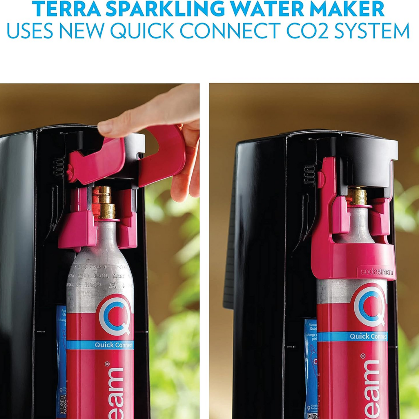 Sodastream CQC Gas Cylinders Carbonator Spare Refill Water Soda Maker 60L 2 Pack