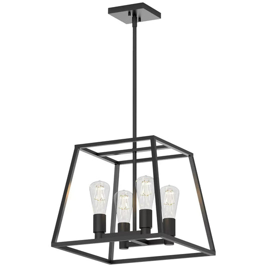 Artika Carter Pendant 4 Lights Chandelier Industrial Kitchen Hanging Dining