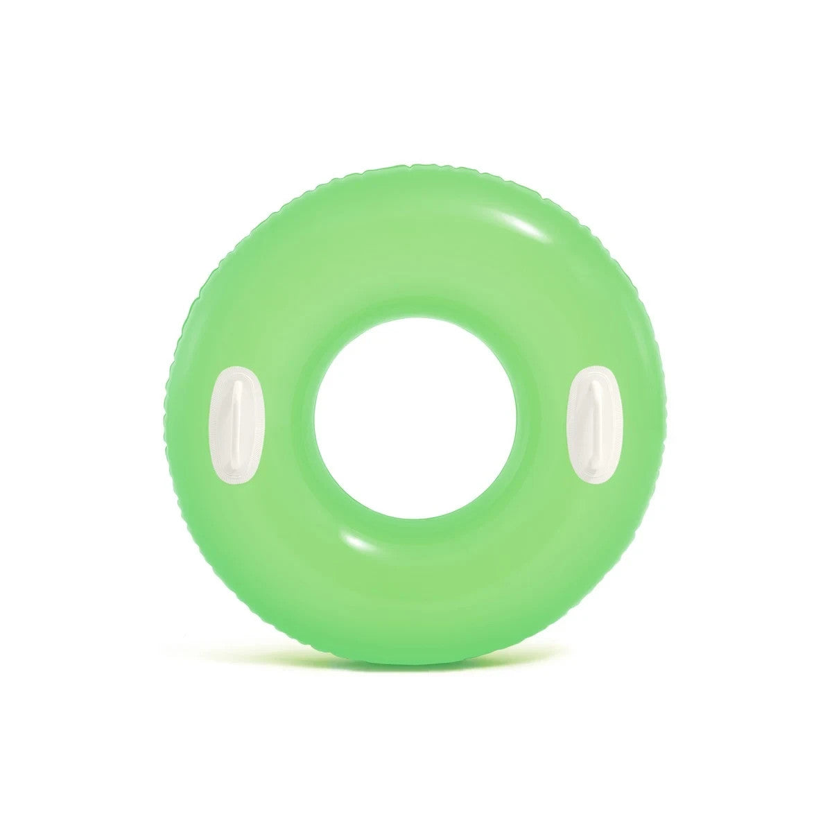 Intex Inflatable Swim Ring Tube with Handles Round Hi-Gloss Assort Colour 76cm