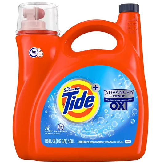 Tide Ozi Advanced Power Liquid Laundry Detergent White Stain Removal 4.08L