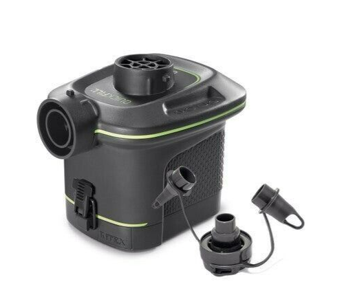 Intex Quickfill Battery Air Pump w/ Nozzles for Inflatable Swimming Pool Bed Toy