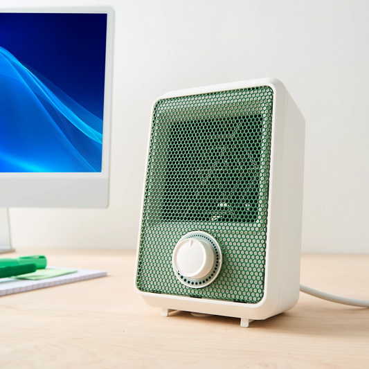 Desktop Mini Electric Heater Portable Small Room Office Desk Table 600W Green