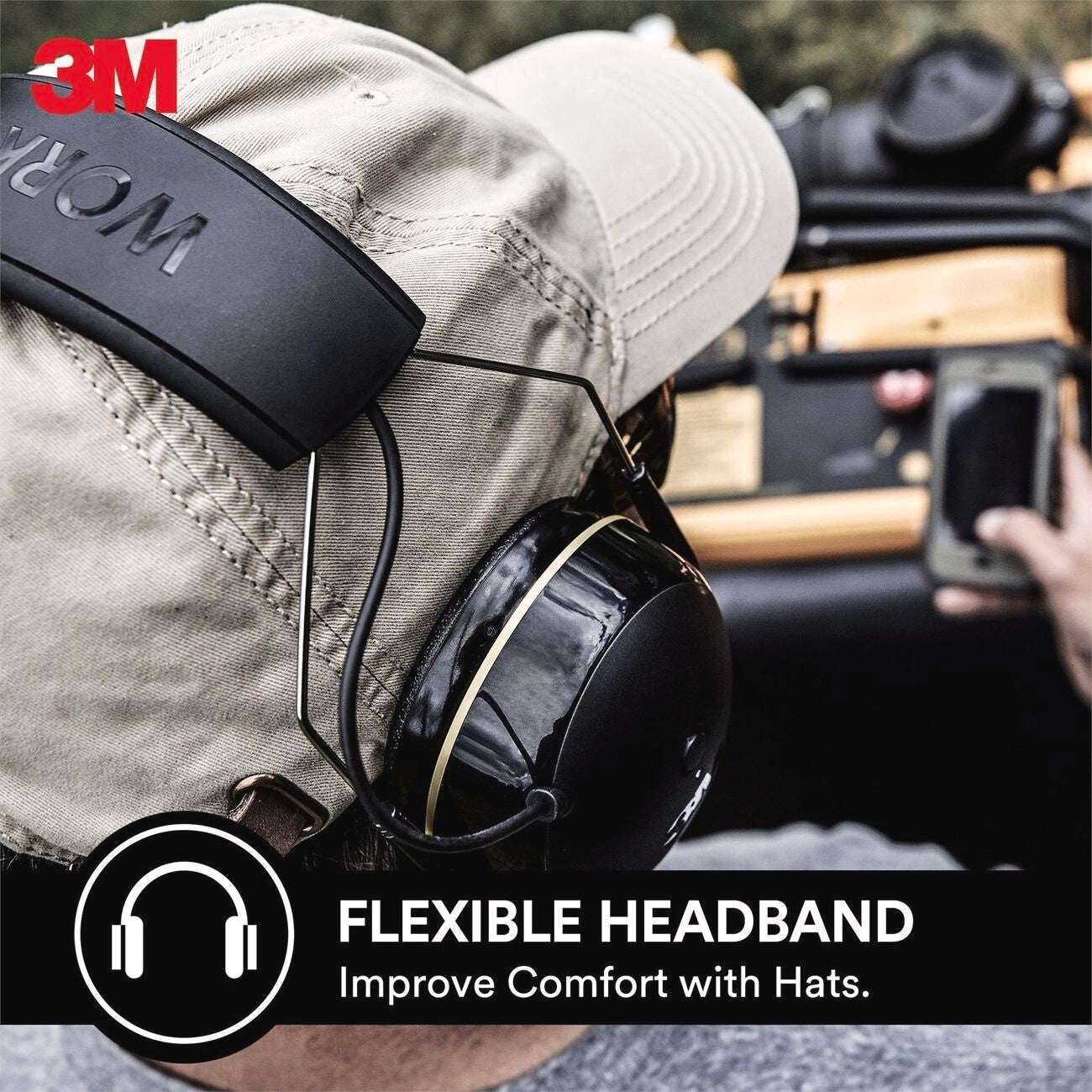 3M Bluetooth Earmuffs WorkTunes MP3 Call Connect Wireless Rechargeable Headphone