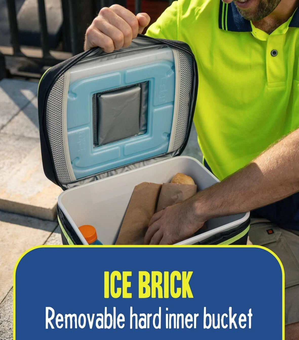Esky Cooler Bag 30 Can Hybrid Hard Inner Insulated Lining Ice Brick Lunch Drink