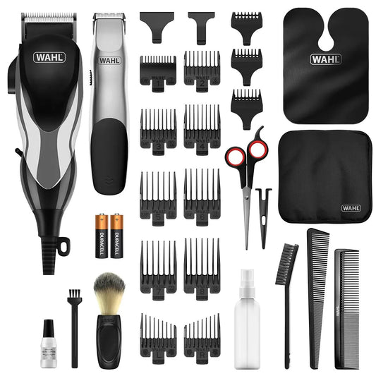 Wahl Haircutting Home Kit 30 Pieces Complete Grooming Styling Trimmer 3026404