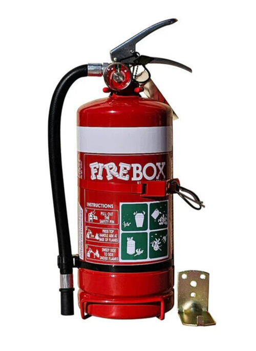 Firebox 2.5kg Fire Extinguisher with Bracket Dry Chemical Powder Vehicle Wall