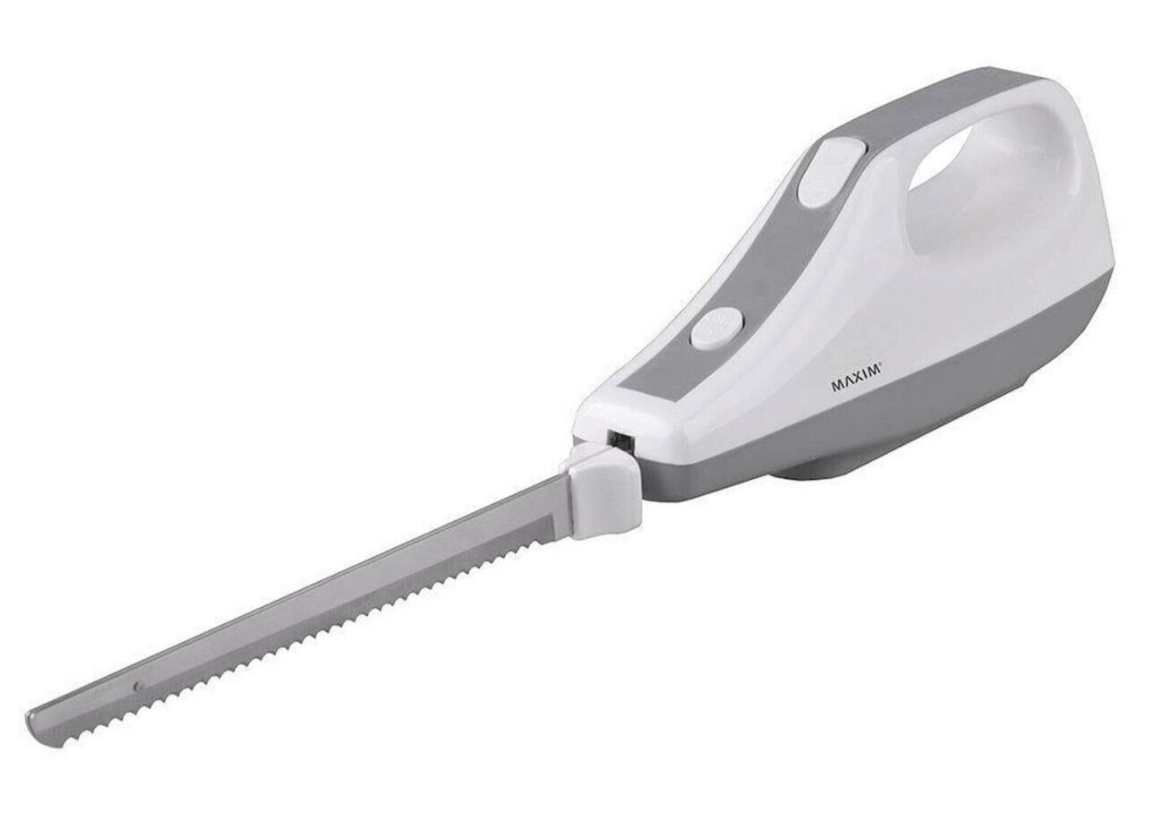 Maxim Electric Knife Food Slicer Meat Carving Blade Roasts Bread Cutting 120W