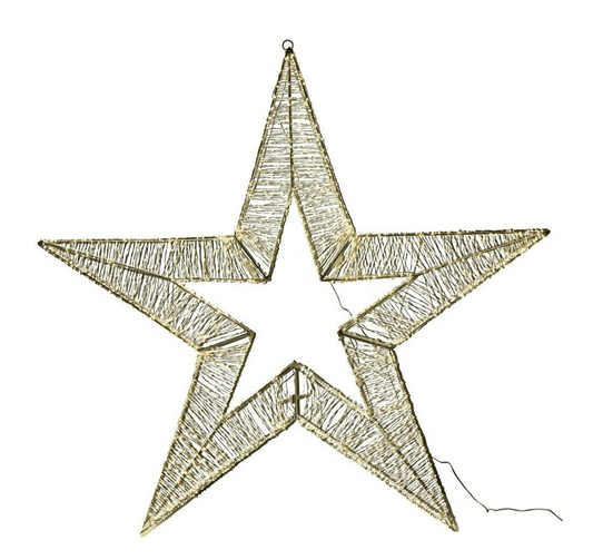 Arlec LED Metal Star Silhouette Wire Battery Powered Christmas Decoration