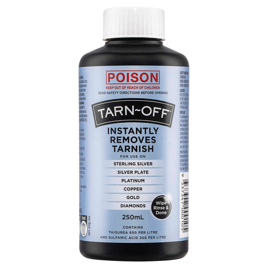 Tarn Off 250ml Metal Polish Metalware Cleaner Silver Gold Liquid Tarnish Remover