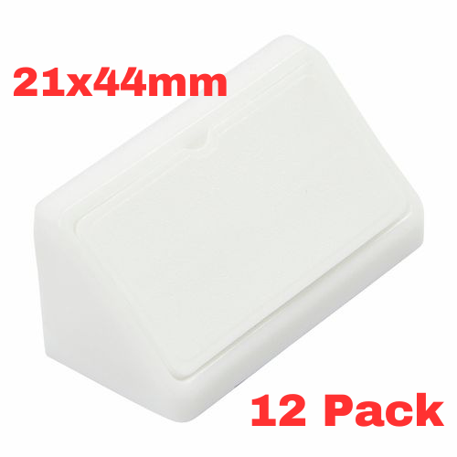 Hafele 21 x 44 mm Corner Bracket Plastic Connector Assembly Brace 12 Pack