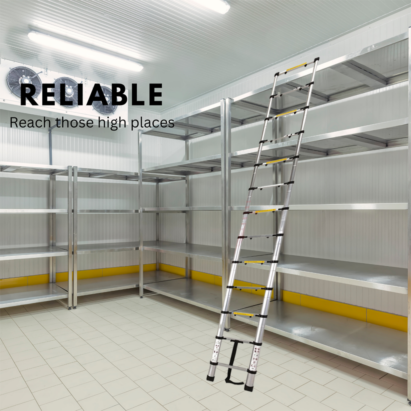 Katashi Telescopic Ladder 3.8M Step Aluminium Extension Portable