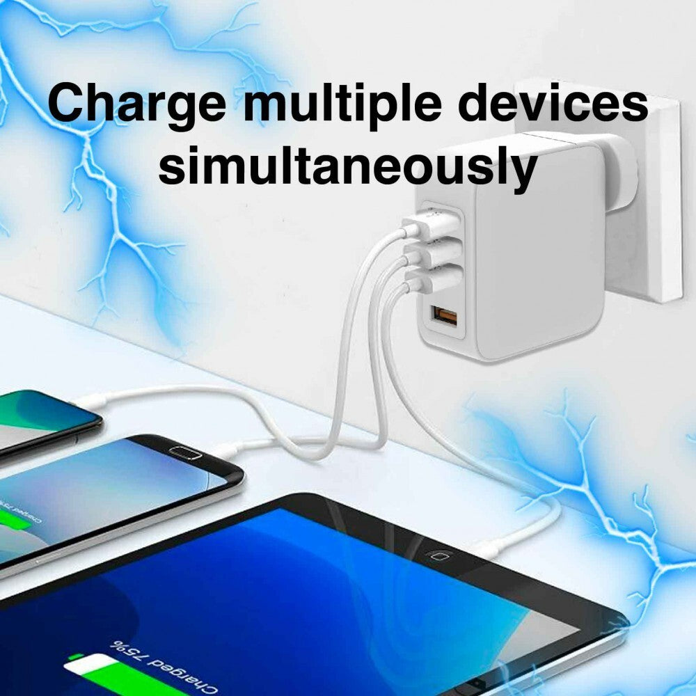 Laser 4-Port Fast Charger USB Adapter Charging for Universal Laptop iPhone 100W