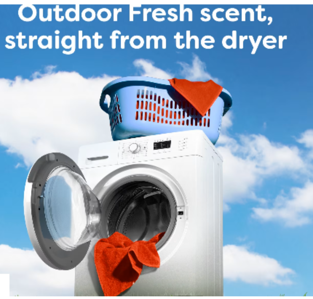 Bounce Fabric Softener Dryer Sheets Outdoor Fresh Scents Soft Clothes 4 x 160