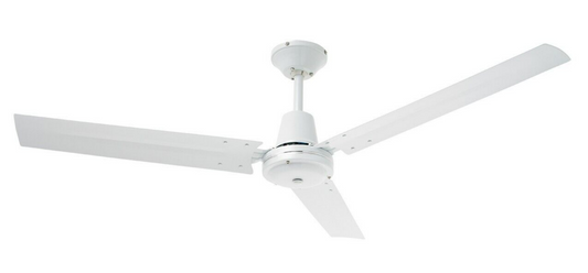 Heller  Ceiling Fan 1200mm Metal Blade White Reverse Cycle Motor 240V