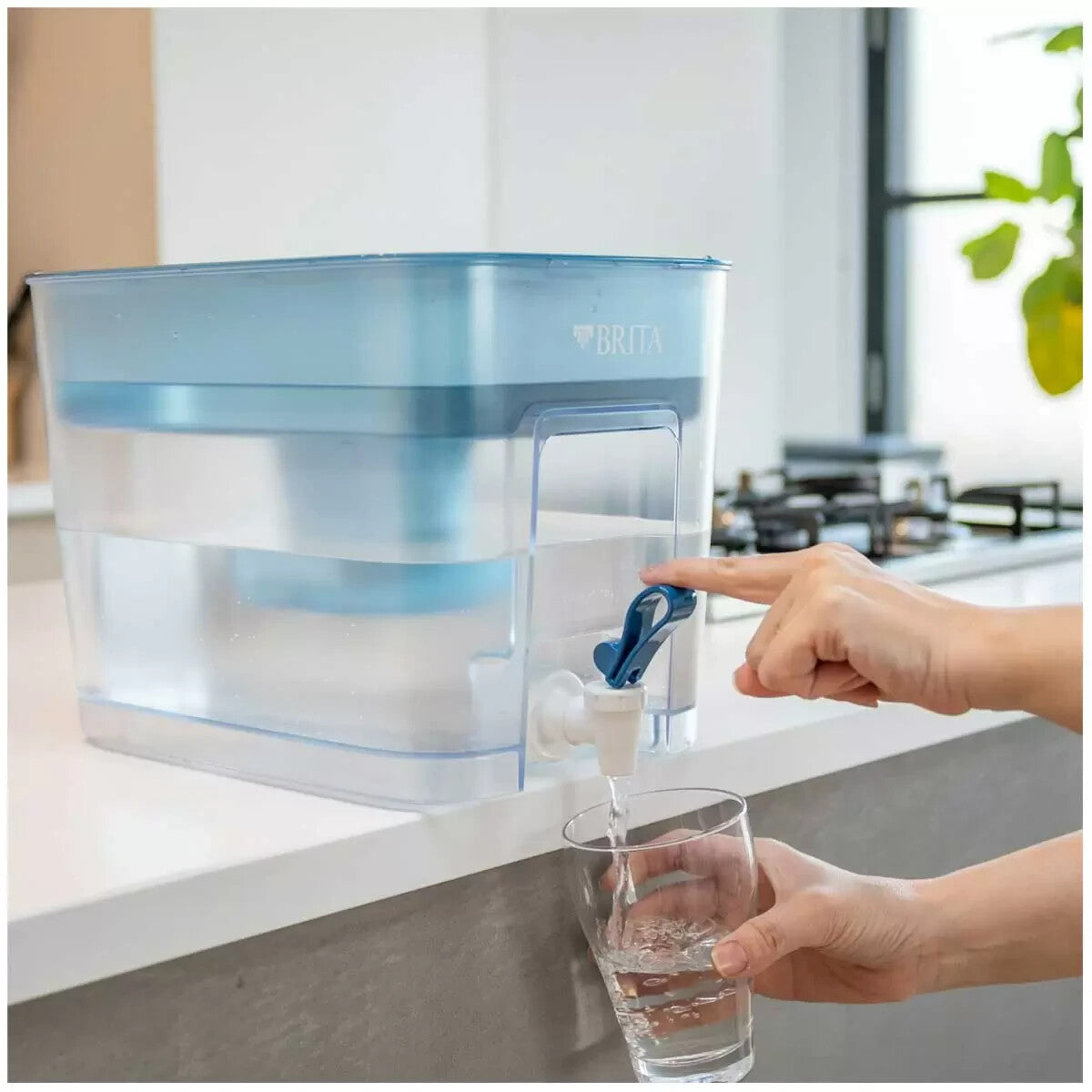 Brita Flow Cask 8.2L Water Purifier Dispenser Filter Tank w/ 2x Maxtra+ Filters